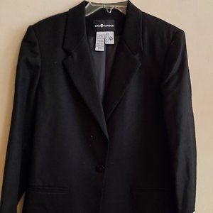 Sag Harbor Black Wool Blazer